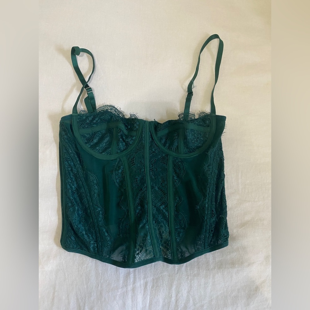 Emerald Green corset top